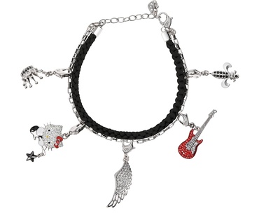 Pulsera Black Cord Charm
