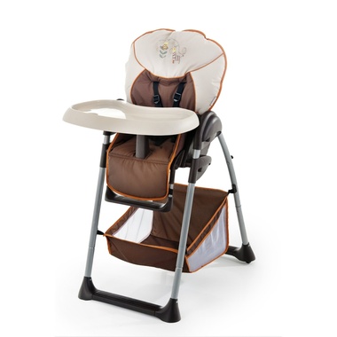 Trona para bebé en marrón y beige multiposición