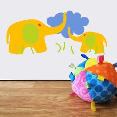 Vinilo decorativo infantil "Elefantes"