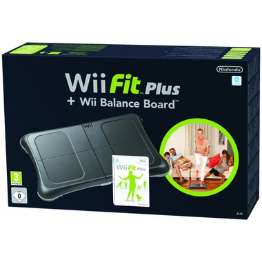 Accesorio Wii Fit Plus + Balance Board Negra