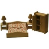 Muebles de dormitorio para casa de muñecas