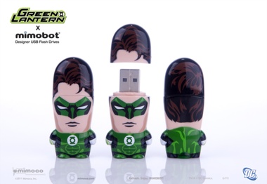 Pen drive Linterna verde 8GB Mimobot Superhéroes