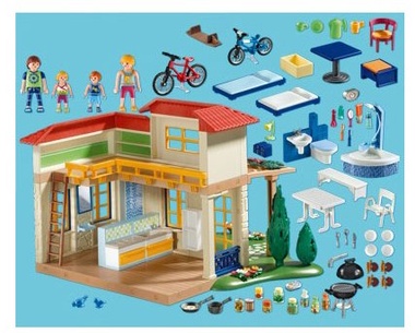 Juguete: Playmobil vacaciones casita con muebles