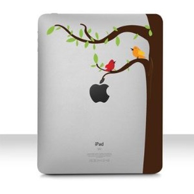 Vinilo Decorativo Pájaro Árboles para Mac, Ipad y Mac Mini