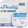 Shelly Plus 0-10V Dimmer - Módulo Regulador de Luz W-Fi & Bluetooth, Atenuador Inalámbrico para regulable LED, No necesita hub, Control remoto Shelly app, Compatible Alexa Google Home