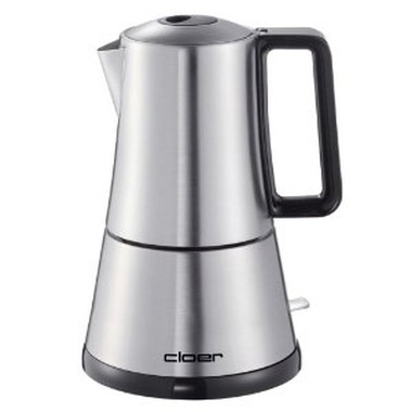 Cafetera eléctrica de acero inoxidable por vapor