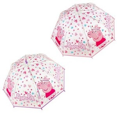 Paraguas transparente de Peppa Pig