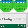 Shelly Dimmer 2 atenuador WLAN Smart Home, compatible con Alexa, Echo y Google Home, sin hub, reacondicionamiento, medición del consumo, instalación detrás de un enchufe o interruptor de luz