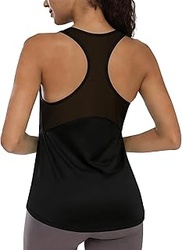 Camiseta Tirantes Mujer Deportiva sin Mangas Racerback Yoga Tops