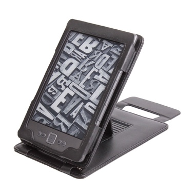 Funda Y Cubierta Negra De Piel Auténtica con soporte para Kindle