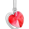Charms doble corazón rojo