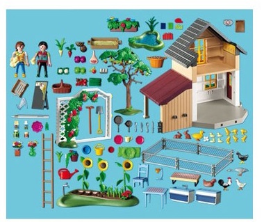 Juguete: Playmobil granja casa de agricultores